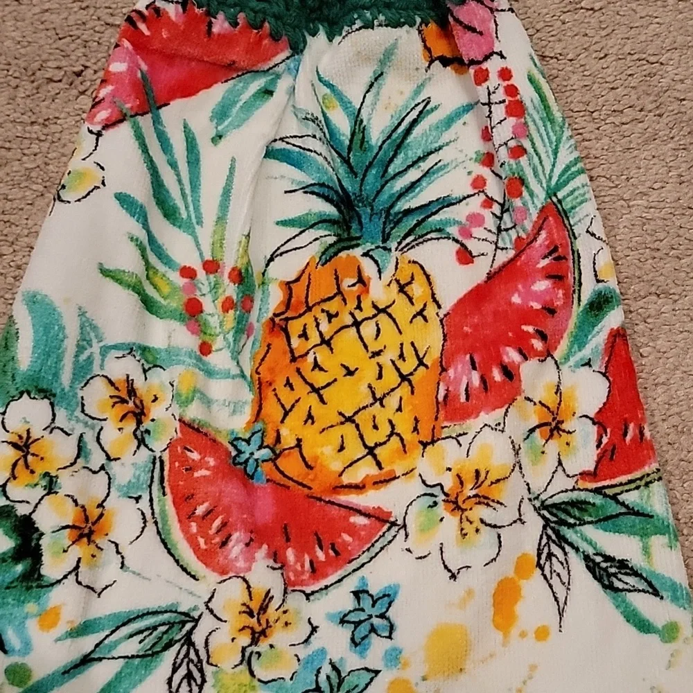 Handmade Hanging Hand Towel - Tropical